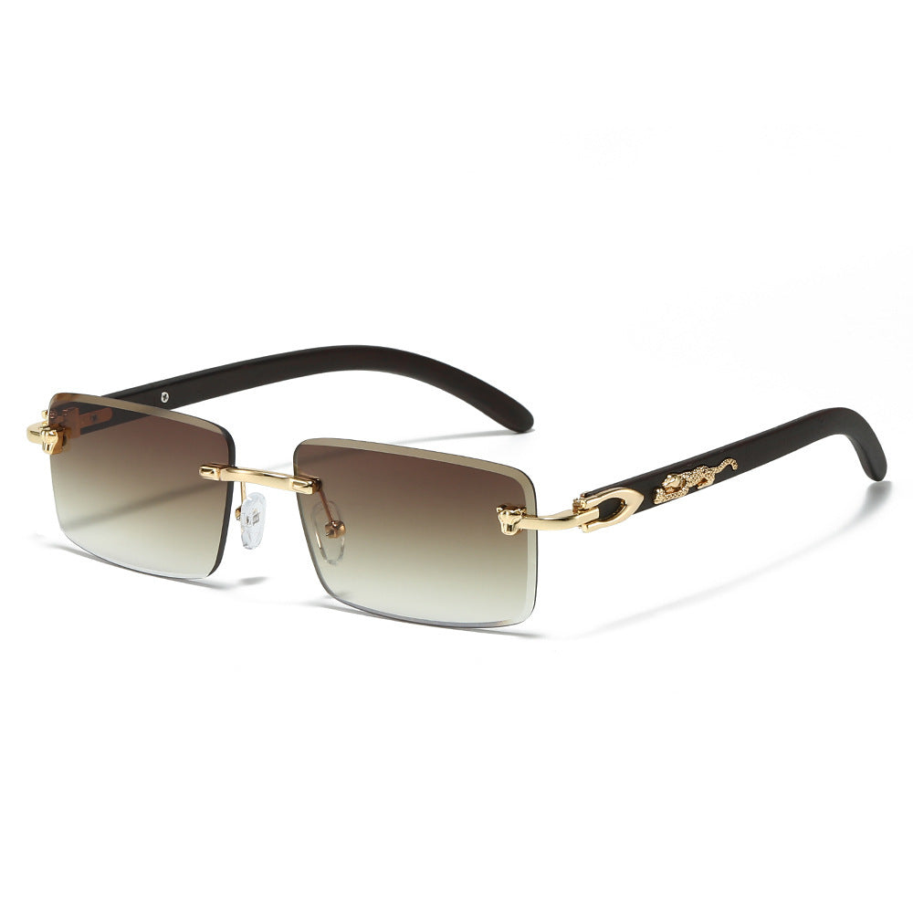 Modische Retro Rechteck-Sonnenbrille Karnz
