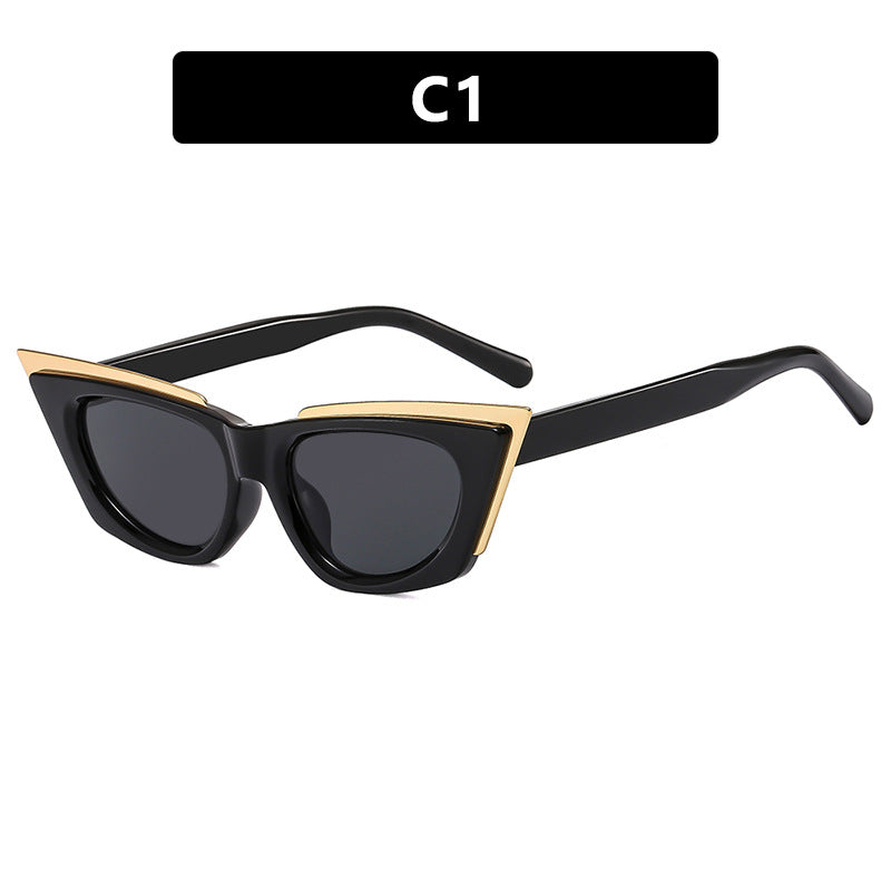Damen extravagante Cat-Eye Sonnenbrille Karnz