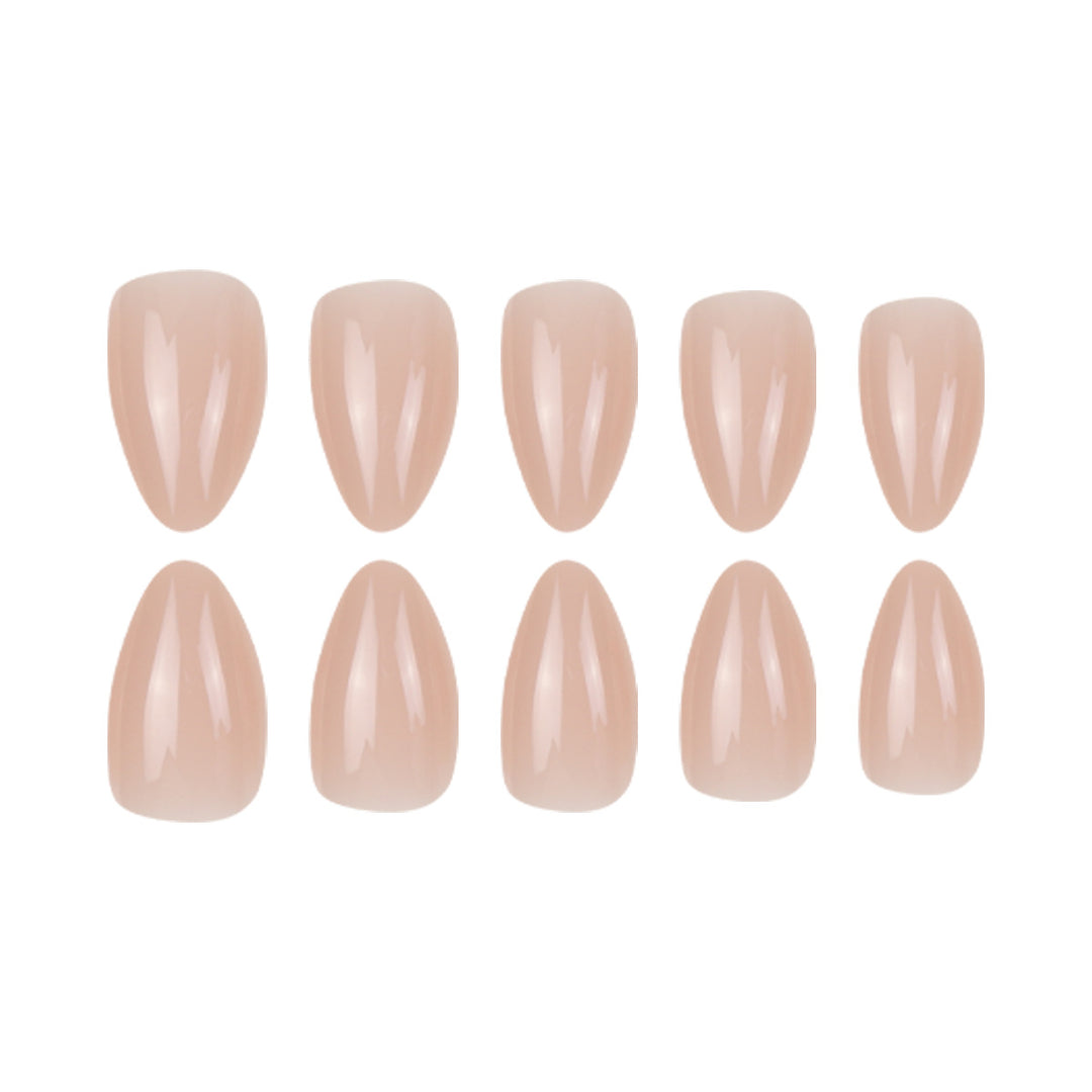Elegantes Gel Press-On-Nagelset Karnz