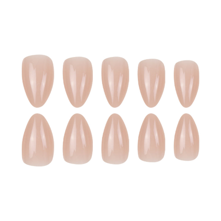 Elegantes Gel Press-On-Nagelset Karnz