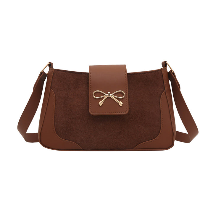 Stylish Faux Suede Handtasche Karnz