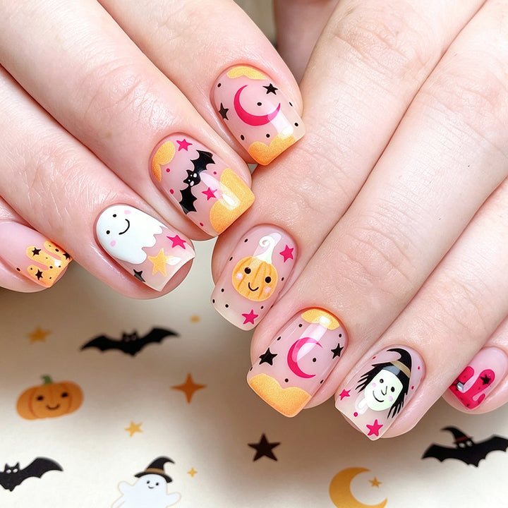 Verspielt Halloween-Themen Press-On Nagelkunst Set Karnz