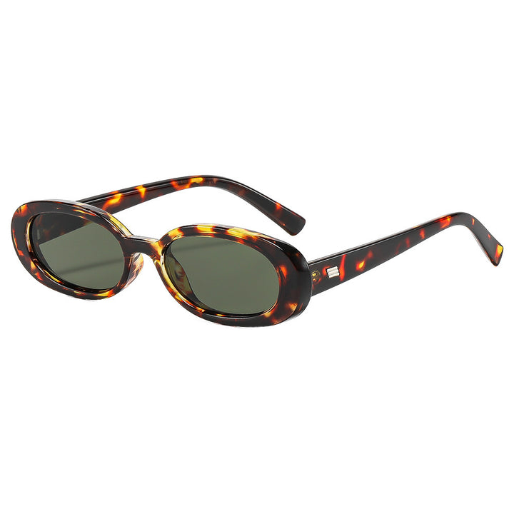 Stylische ovale Rahmen Sonnenbrille Karnz