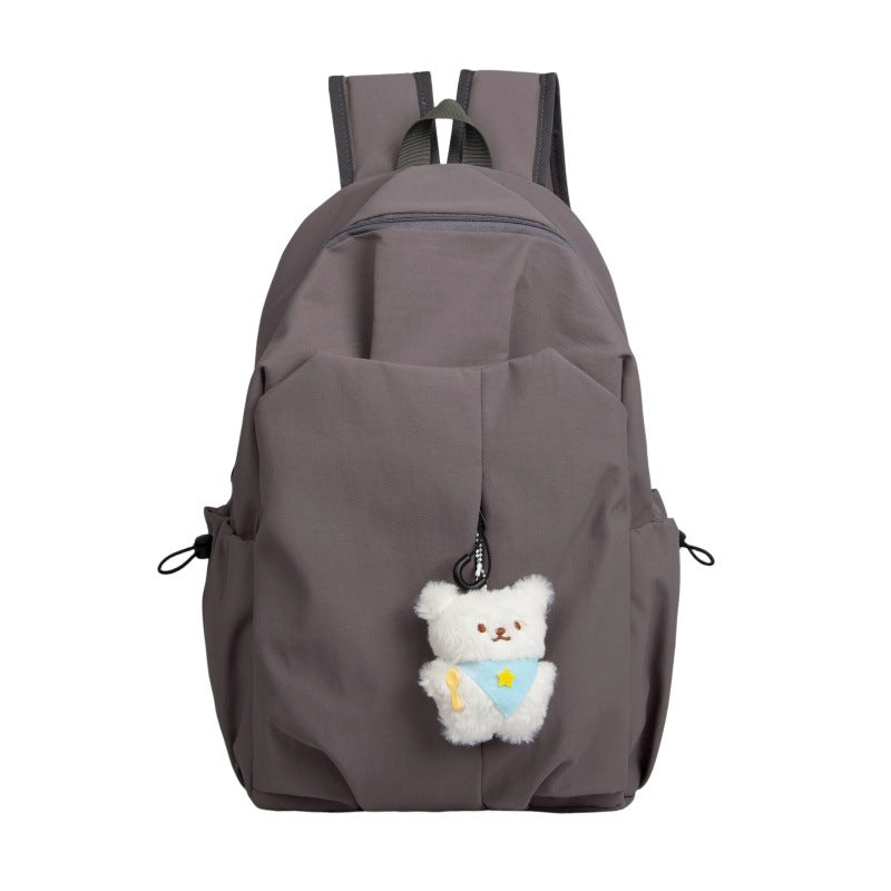 Rucksack mit Hochwertiger Verarbeitung und Süßem Teddy-Anhänger Karnz