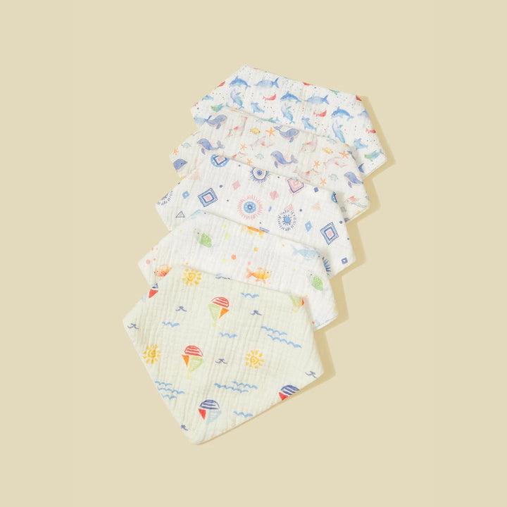 Weiche Musselin Baby Bandana Lätzchen Set Karnz