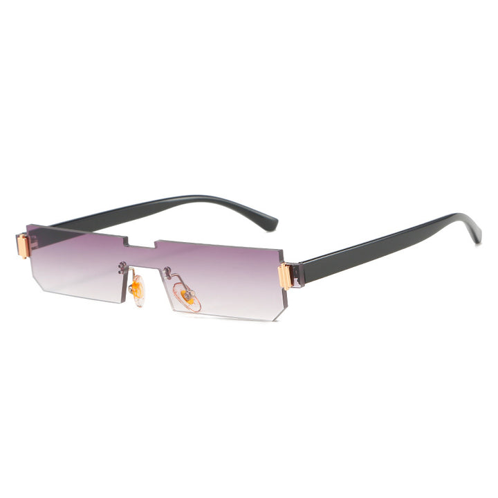 Damen modische geometrische Sonnenbrille mit feinem Rahmen Karnz