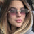 Damen elegante quadratische Sonnenbrille mit transparenten Gläsern und hochwertigem Metallrahmen Karnz