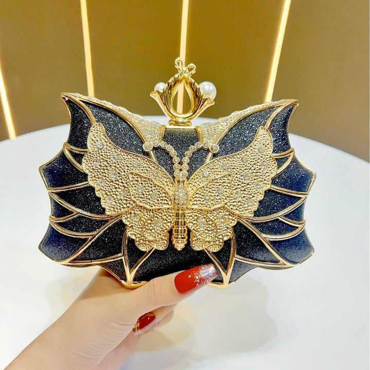 Schmetterlings-inspirierte Abend-Clutch