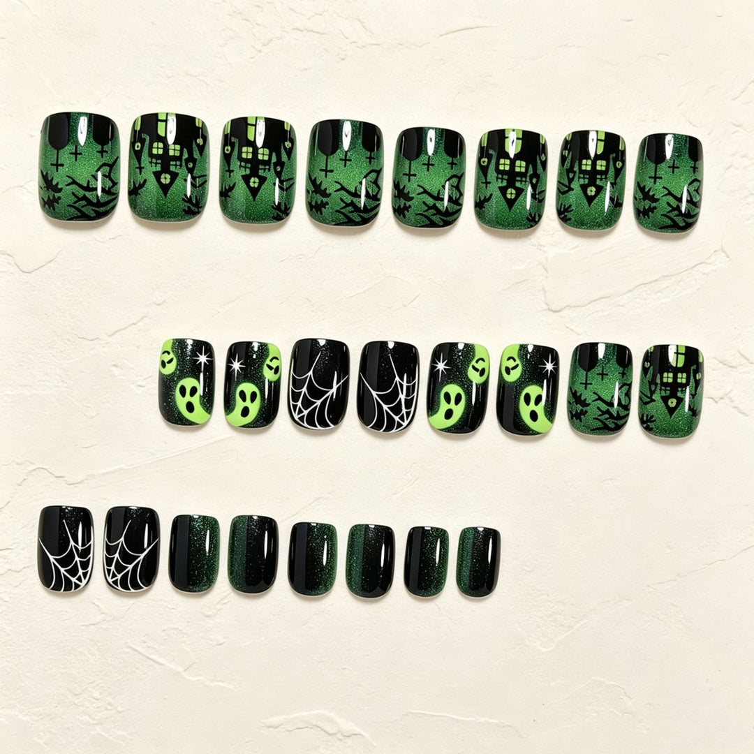 Halloween-inspiriertes Press-On-Nagelkunst-Set Karnz