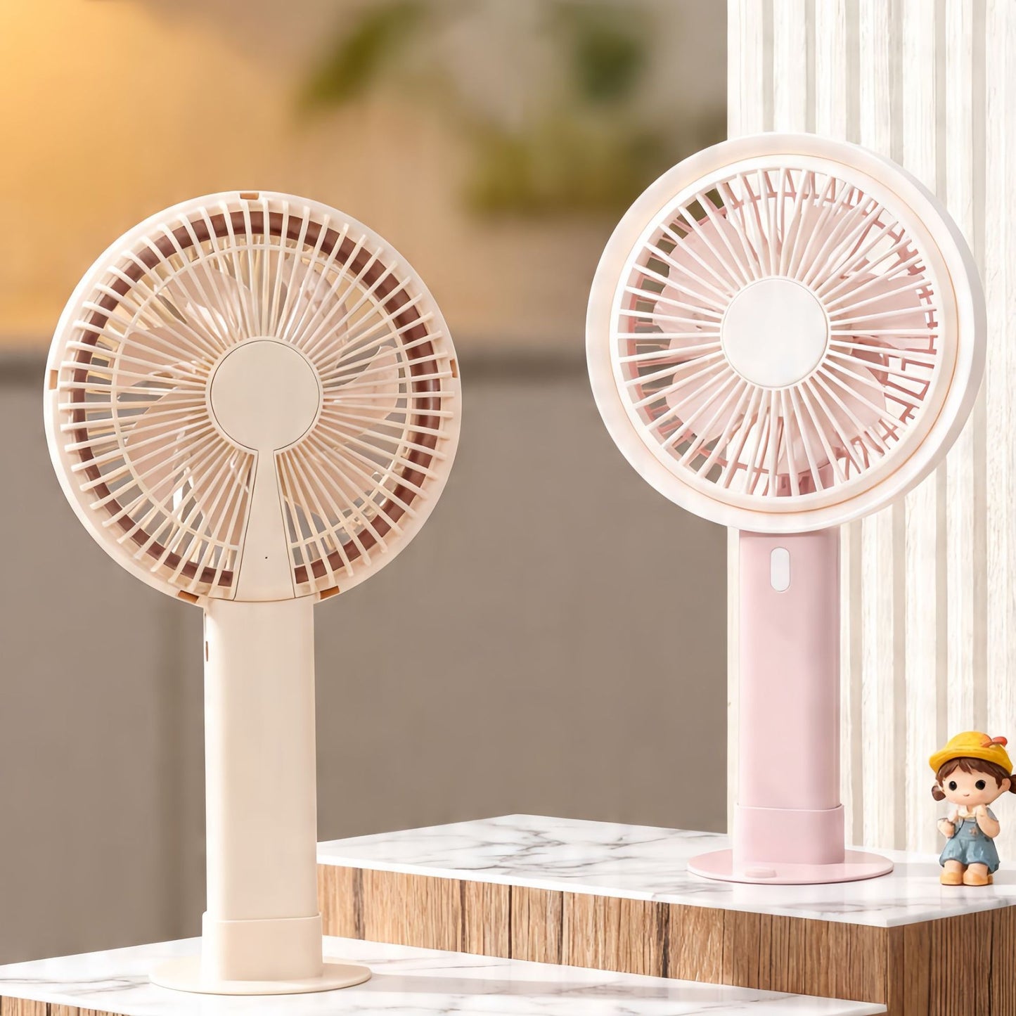 Damen Tragbarer USB Tischventilator mit flexiblem Neigungswinkel Karnz