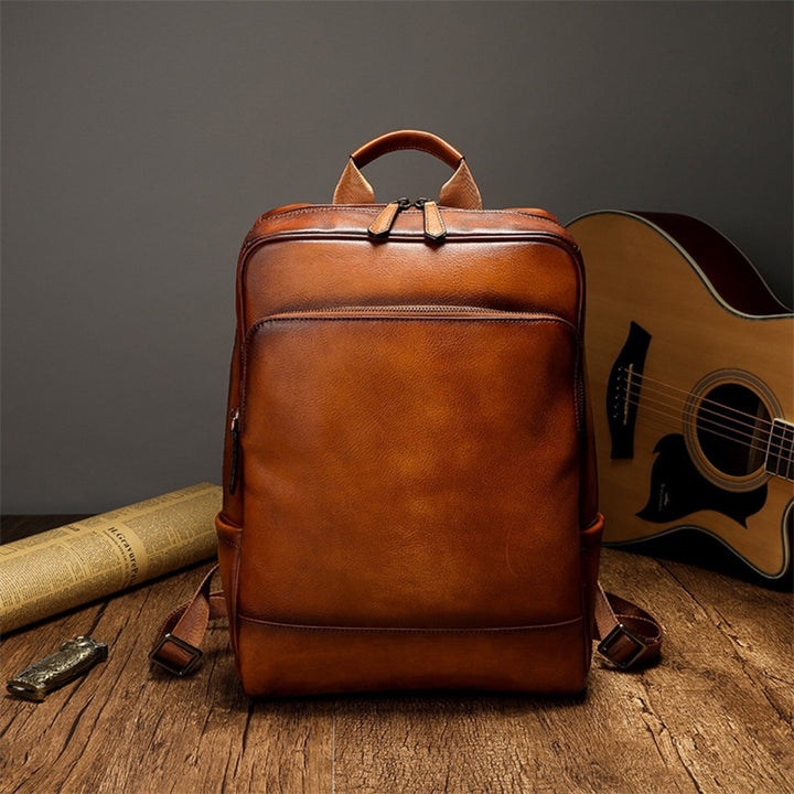 Eleganter und Funktionaler Rucksack Aus Hochwertigem Leder Karnz