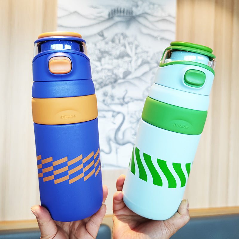 Damen BPA-freie Wasserflasche mit innovativem Sicherheitsverschluss Karnz