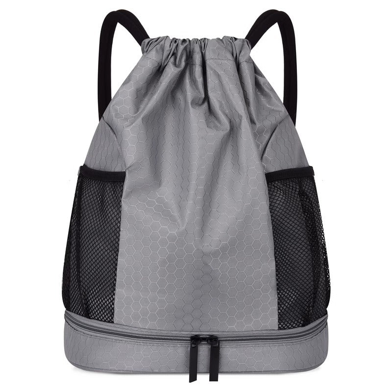 Leichter Hexagonmuster Kordelzug Rucksack Karnz