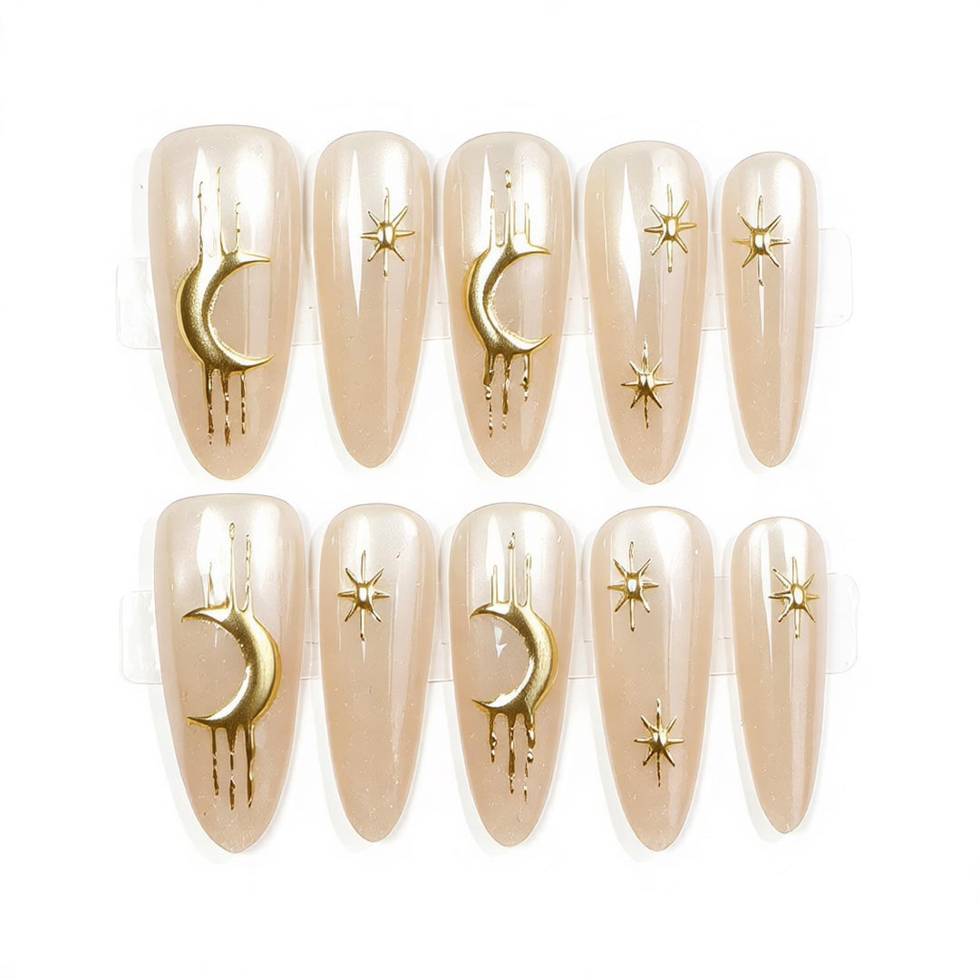 Himmels-Themen Press-On Nagelkunst Set Karnz