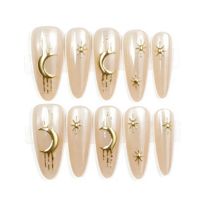 Himmels-Themen Press-On Nagelkunst Set Karnz