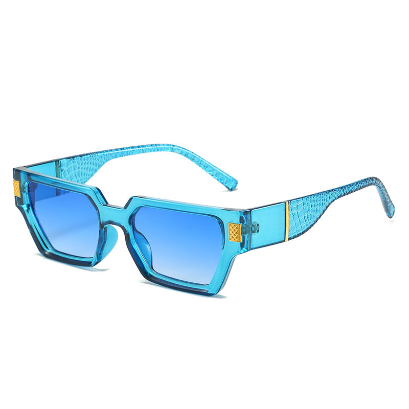 Damen modische Sonnenbrille mit einzigartigem geometrischen Rahmen und luxuriösen Details Karnz