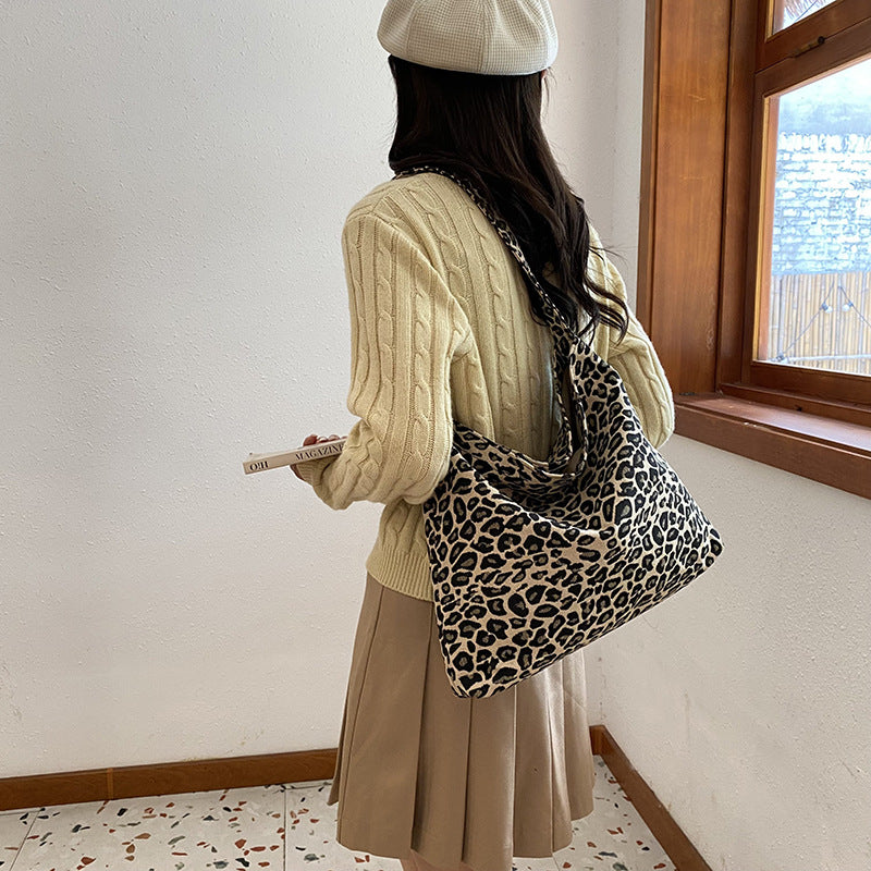 Stylische Leopardenmuster Schultertasche