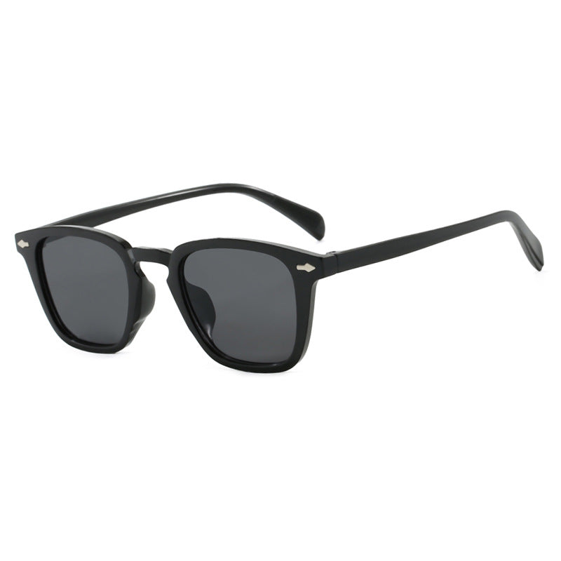 Damen moderne quadratische Sonnenbrille mit verspiegeltem UV-Schutz Karnz