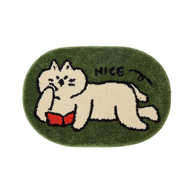 Plüsch Katzen-Themen Teppich