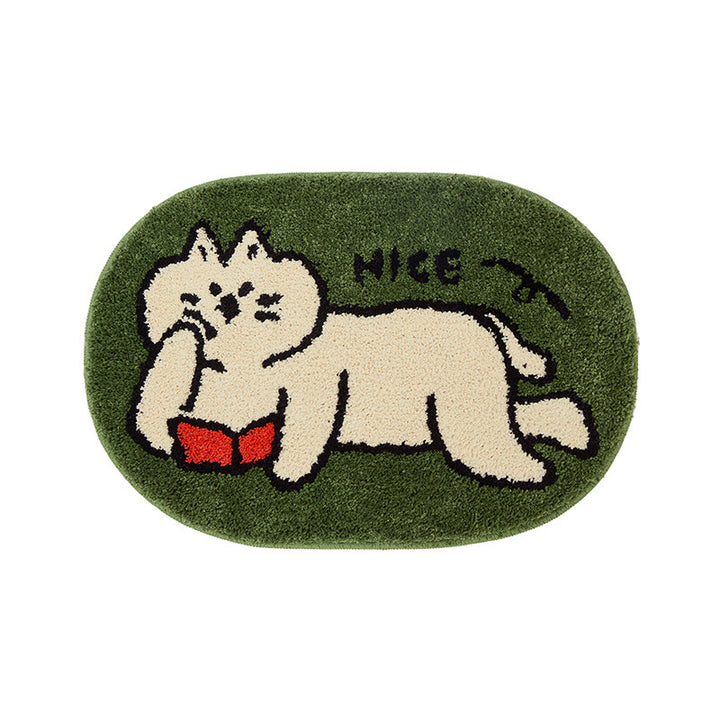 Plüsch Katzen-Themen Teppich