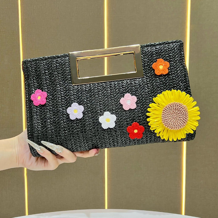 Dekorative Blumen-Handtasche