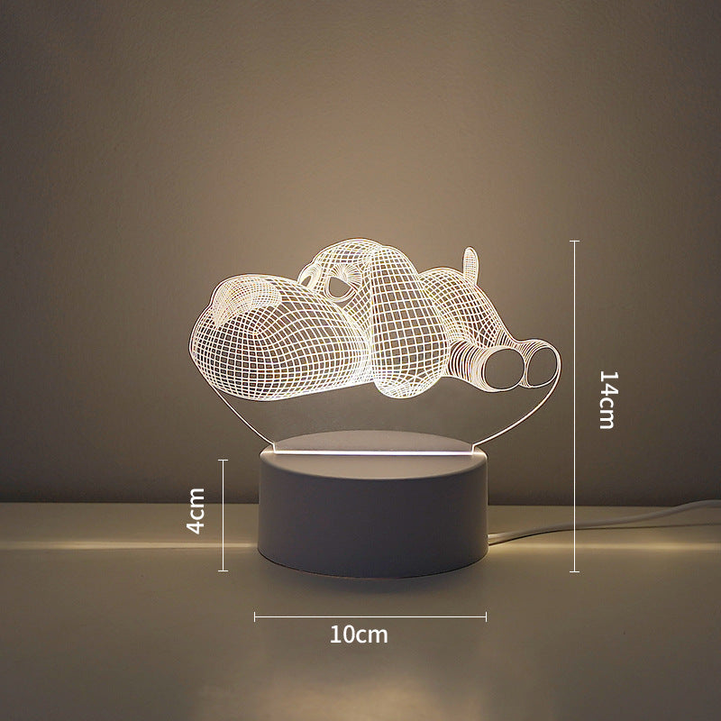LED Tiger Figur Dekorative Lampe