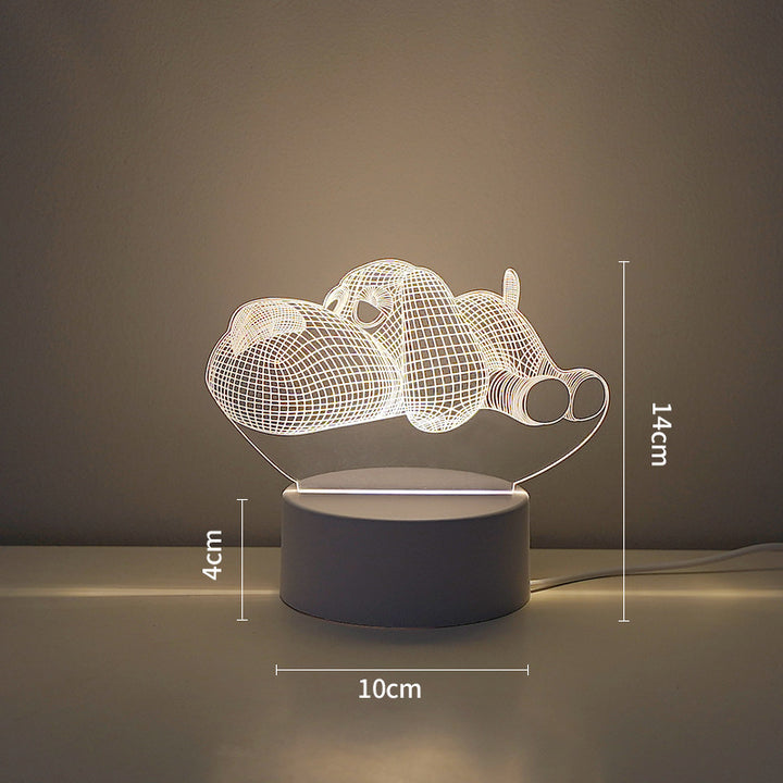 LED Tiger Figur Dekorative Lampe