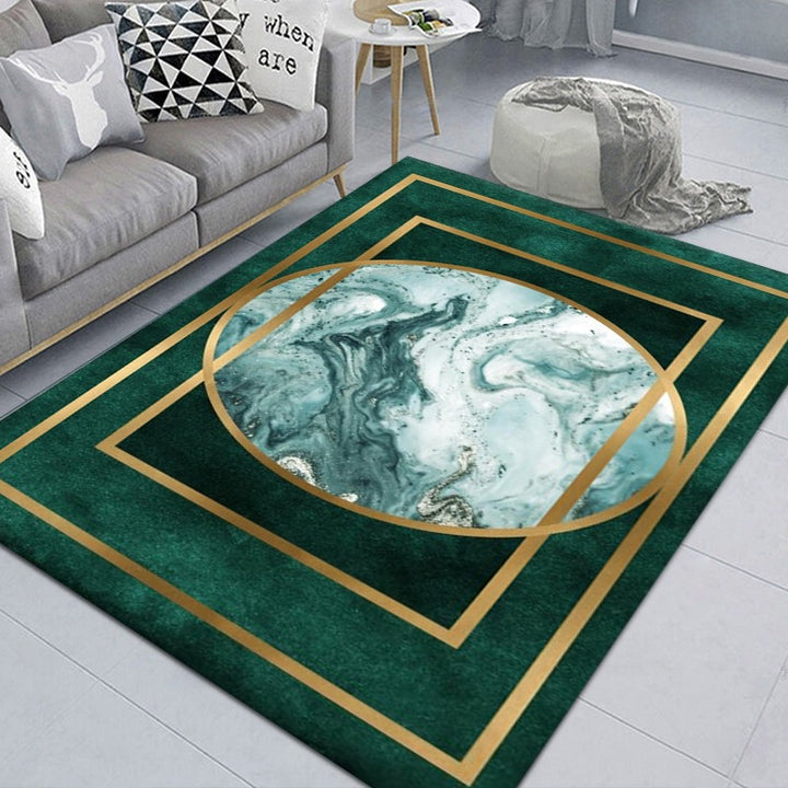 Luxuriöser geometrischer Designteppich