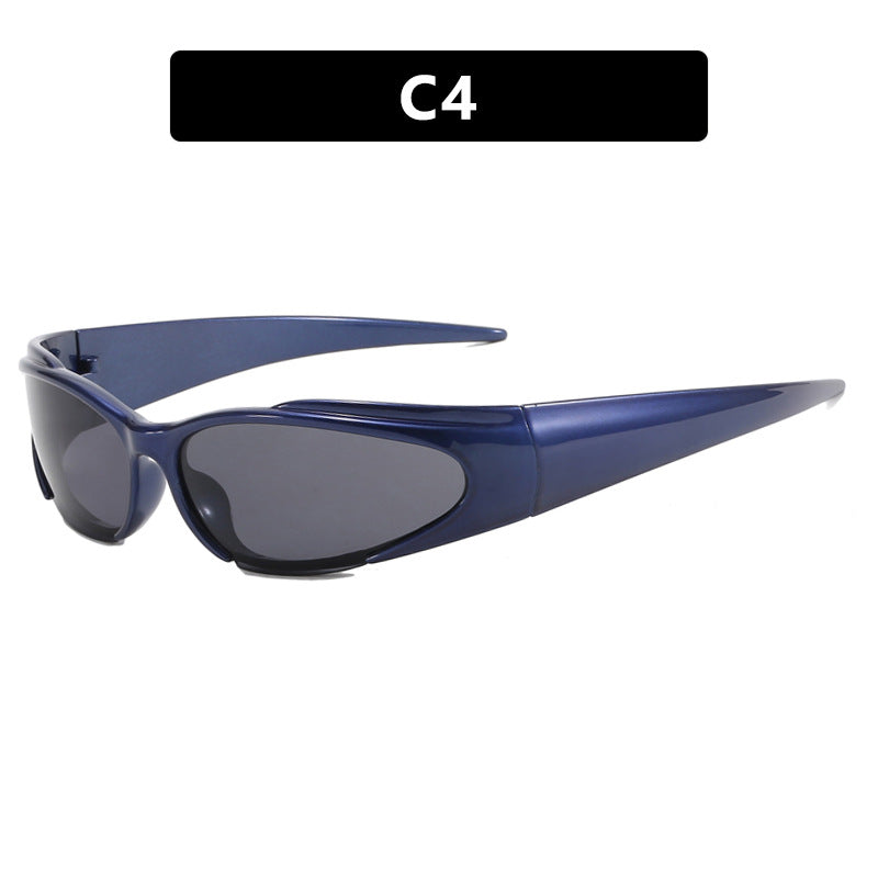 Damen Sportliche UV-Schutz-Sonnenbrille mit aerodynamischem Design Karnz