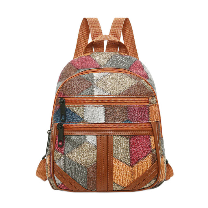 Damen Geometrisches Muster Mini Rucksack Karnz