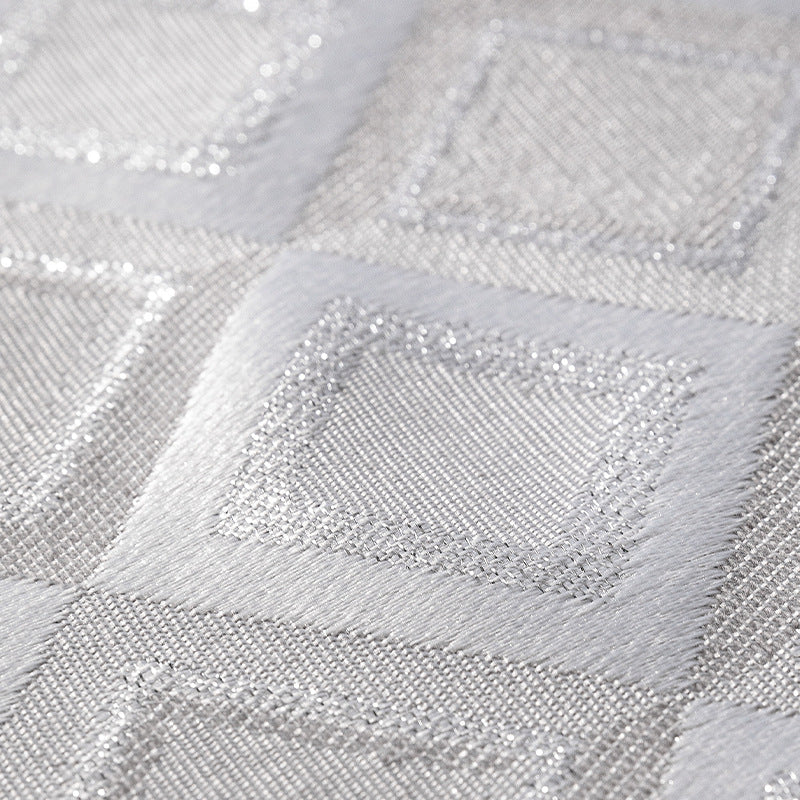 Rechteckige Jacquard-Tischdecke mit diamantgewebter Struktur