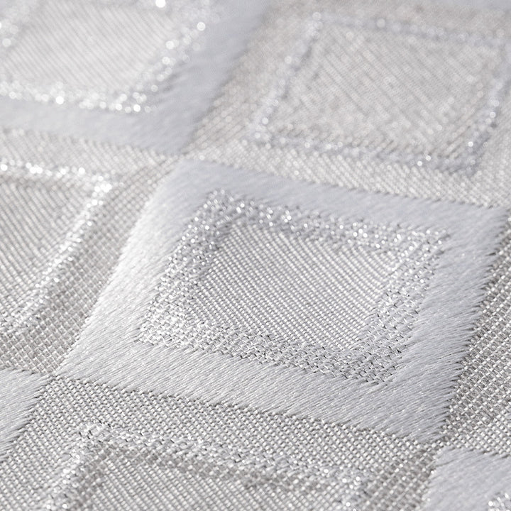 Rechteckige Jacquard-Tischdecke mit diamantgewebter Struktur