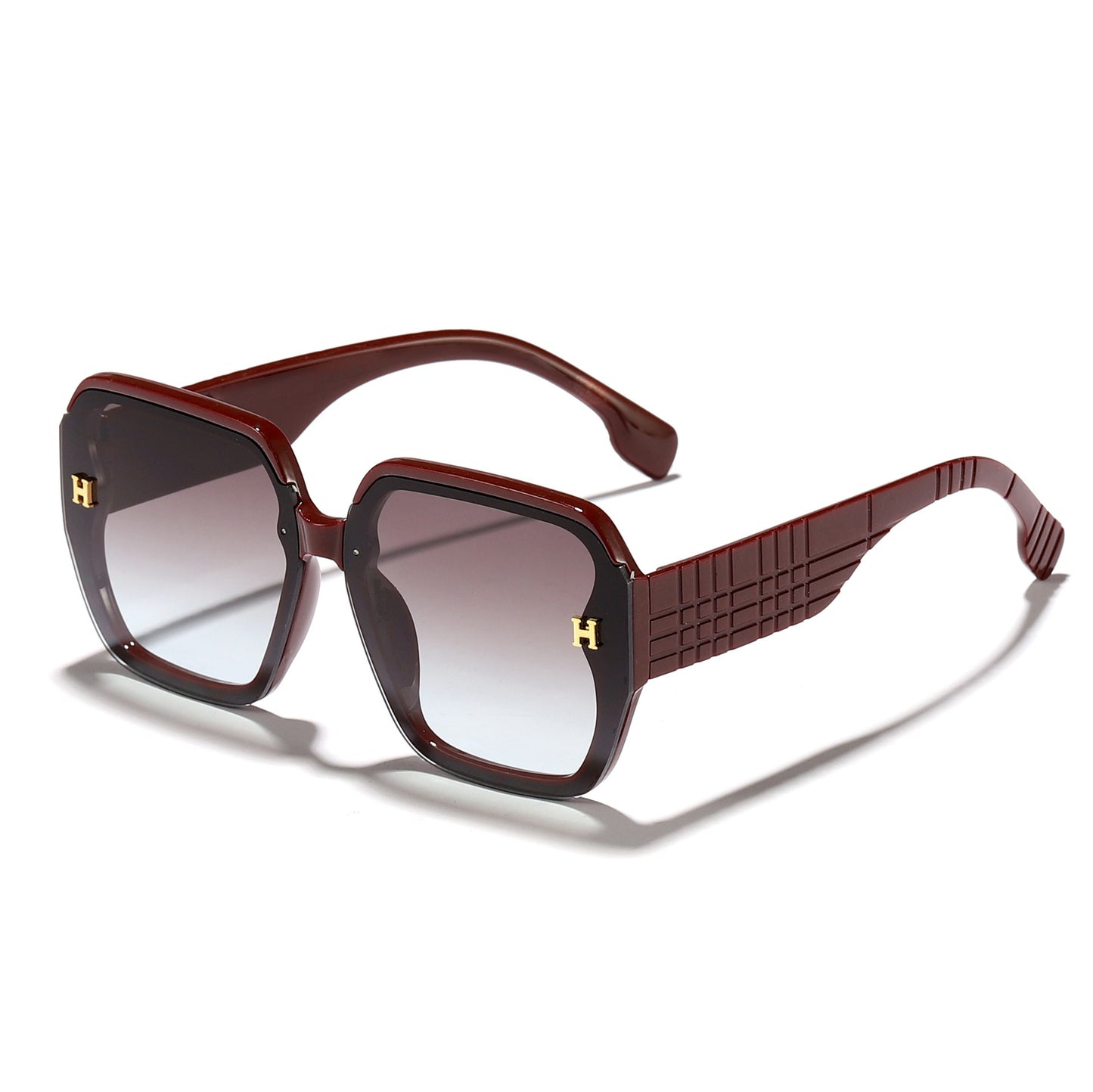 Damen modische Sonnenbrille mit quadratischem Rahmen und trendigen Gläsern Karnz