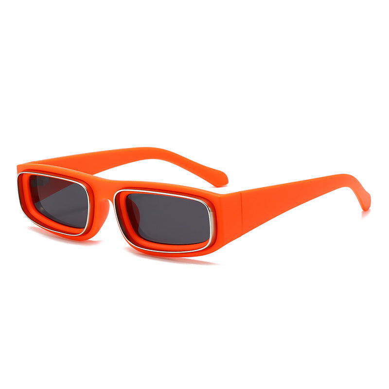 Damen modische und trendige Sonnenbrille mit breitem Rahmen Karnz