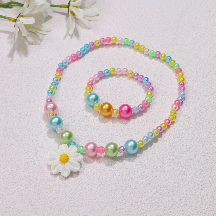 Verspieltes Schmuckset mit Blumenanhänger Karnz