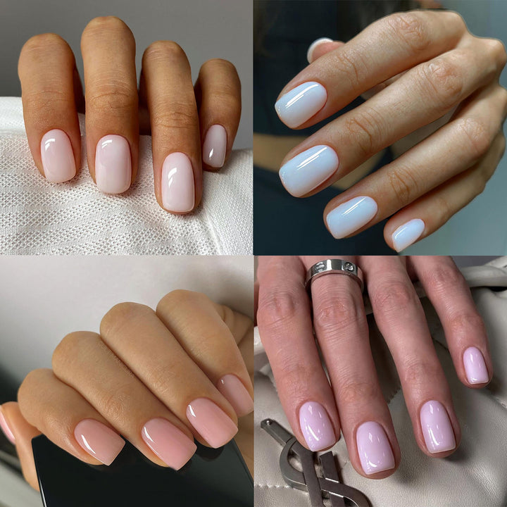 Elegantes glänzendes quadratisches Nagelset Karnz