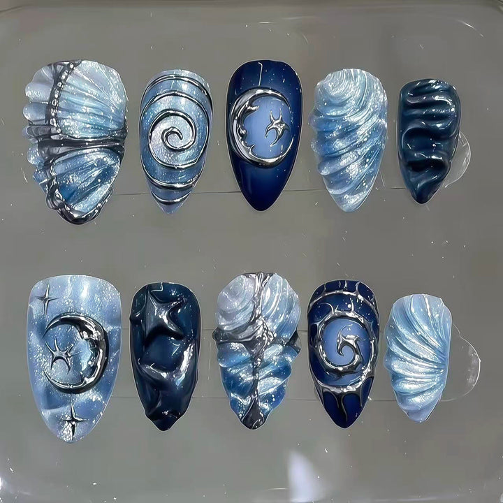 Premium dekorierte Nagelkunst Tipps Karnz