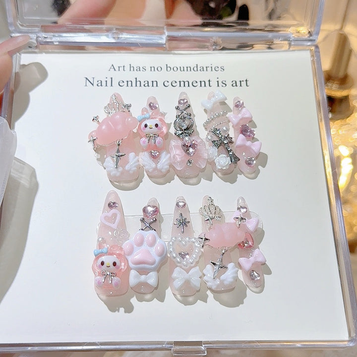 Verspieltes Charakter-Themen 3D Nagelkunst Set