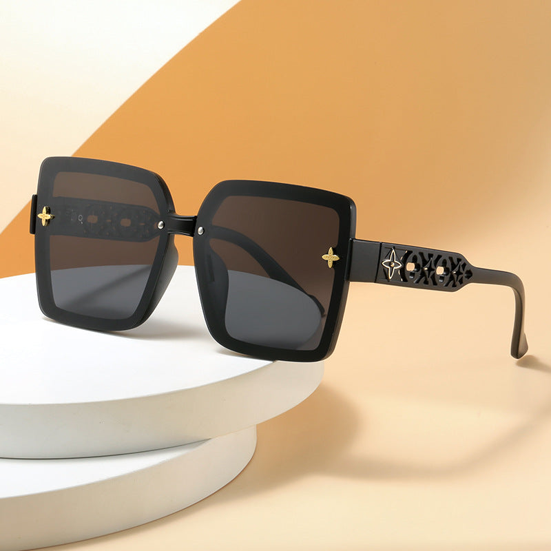Damen Design-Sonnenbrille mit filigranem Rahmen und UV-Schutz Karnz