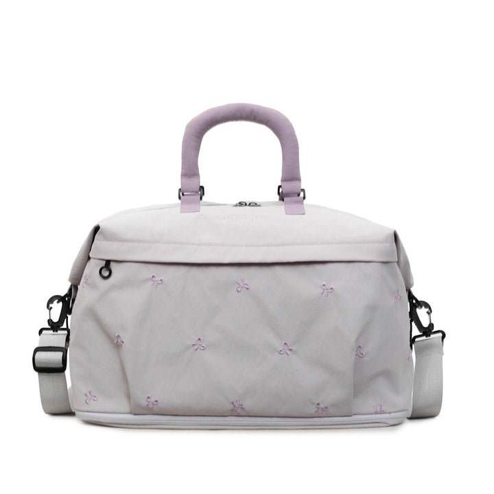 Bestickte Canvas-Wochenendtasche