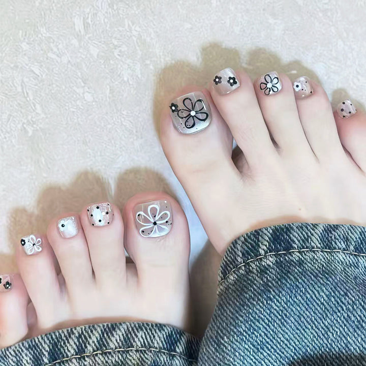 Kreatives Floral Nagelkunst Aufkleber Set