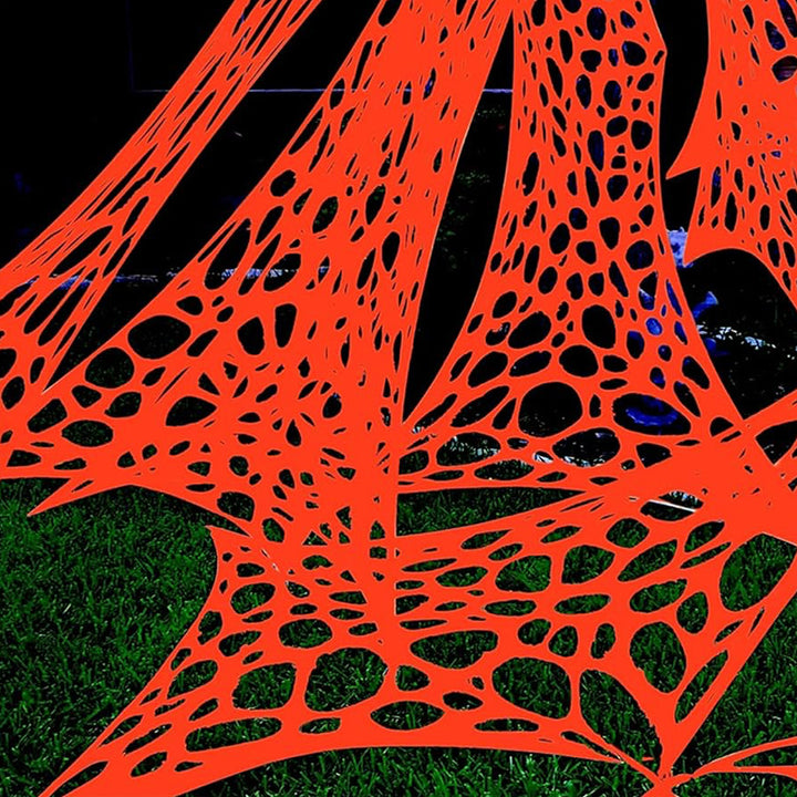 Gruselige Halloween-Spinnweb-Dekoration