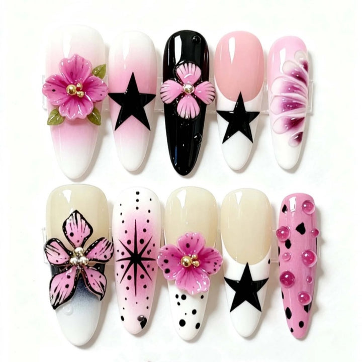 Dekorative Press-On Nagelkollektion Karnz