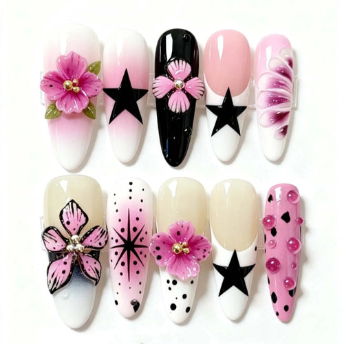 Dekorative Press-On Nagelkollektion Karnz