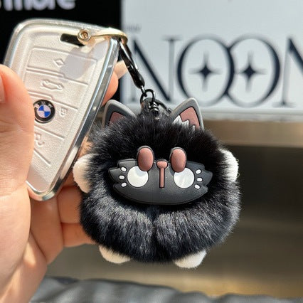 Flauschiger Schlüsselanhänger Charm Karnz