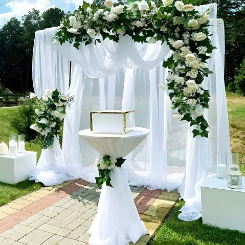 Elegante Hochzeitsbogen Dekor Karnz