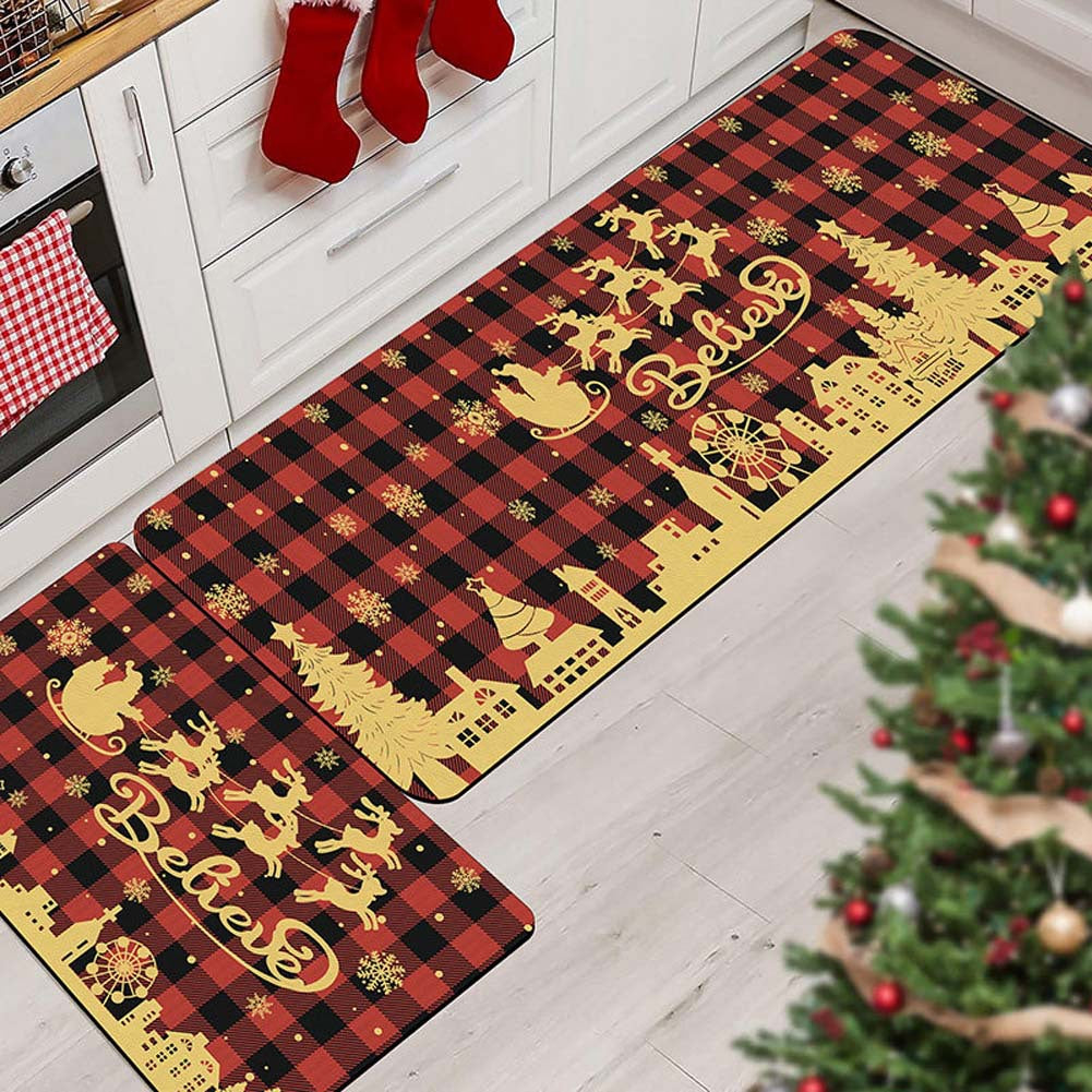Weihnachts-Themen Küchenmatte Set