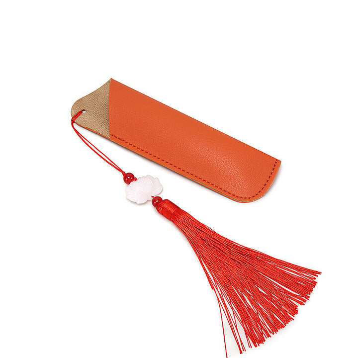 Elegantes Leder Bleistiftetui Karnz