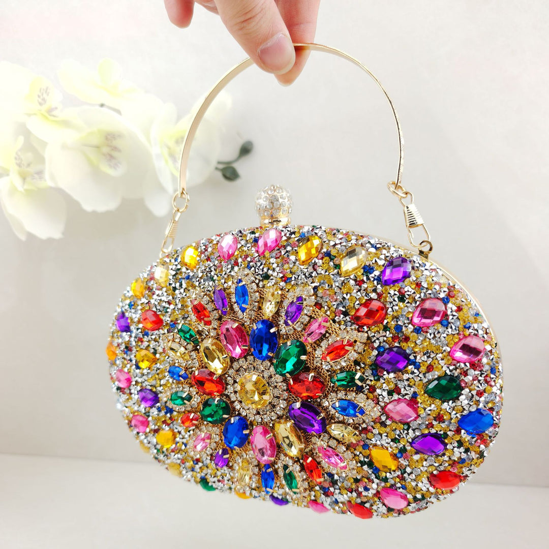 Dekorative Edelstein Abend-Clutch