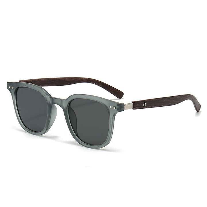 Retro-inspirierte rechteckige Sonnenbrille